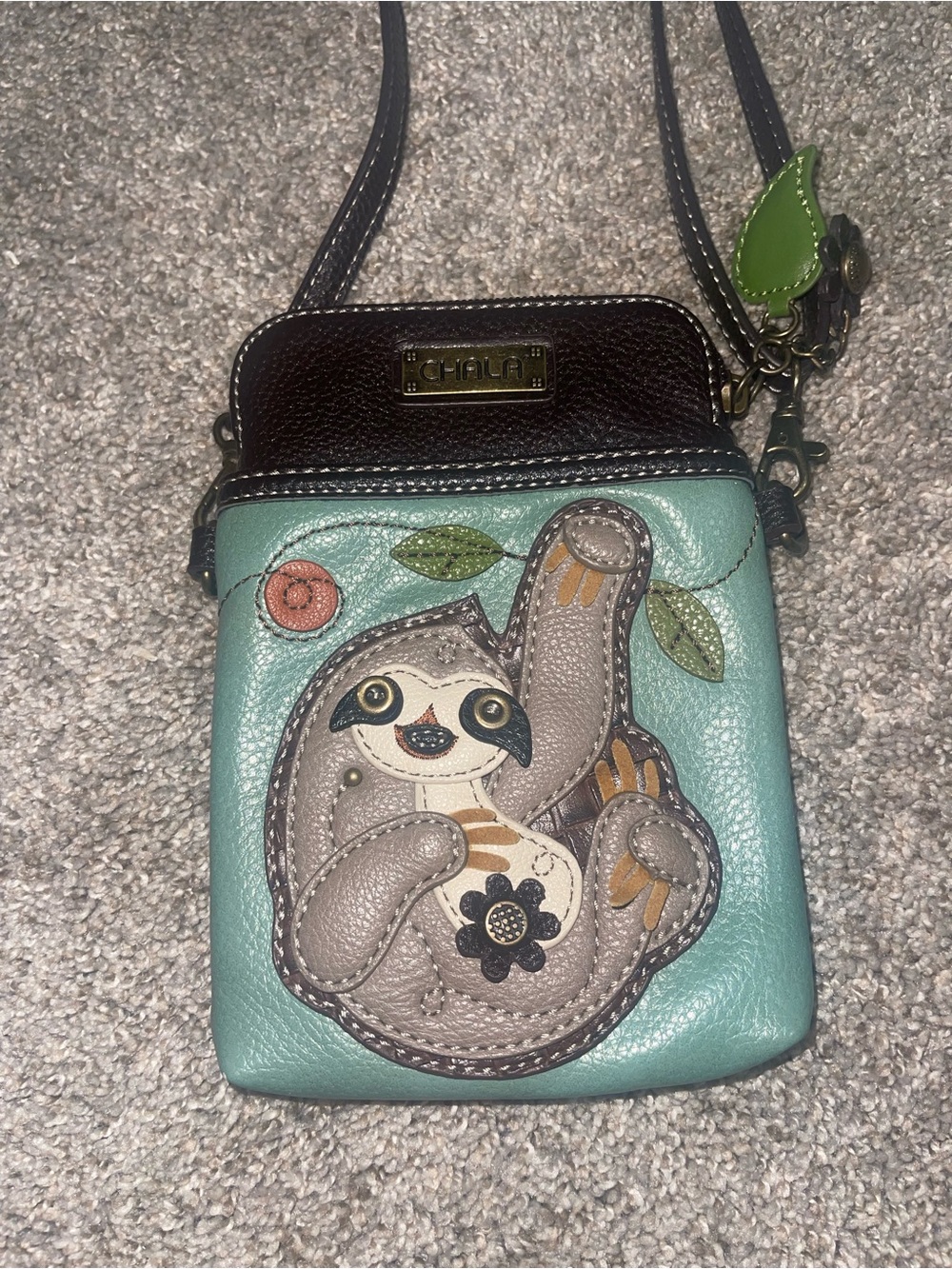 Chala crossbody sloth blue brown - Picture 2 of 8